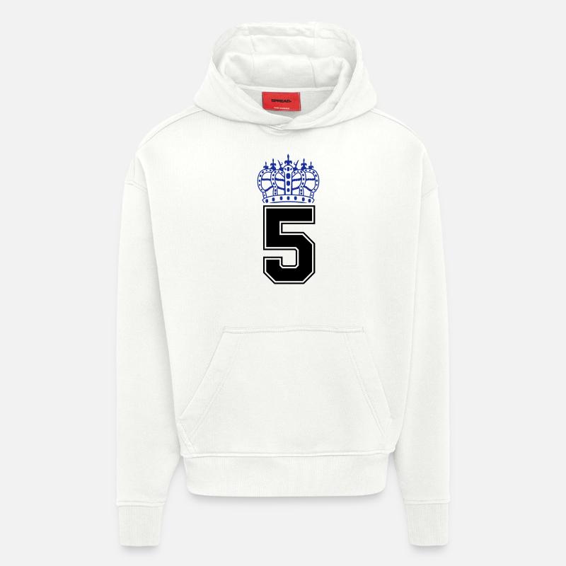 5 krone - Hoodie- made by SPREAD  - OFF WHITE
