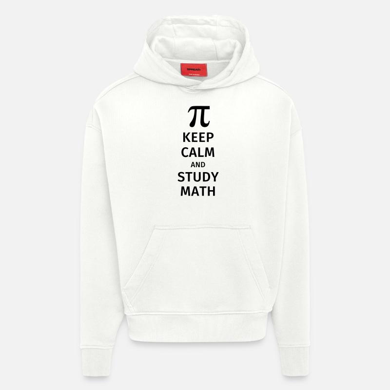 keep calm and study math - Hoodie- made by SPREAD  - OFF WHITE