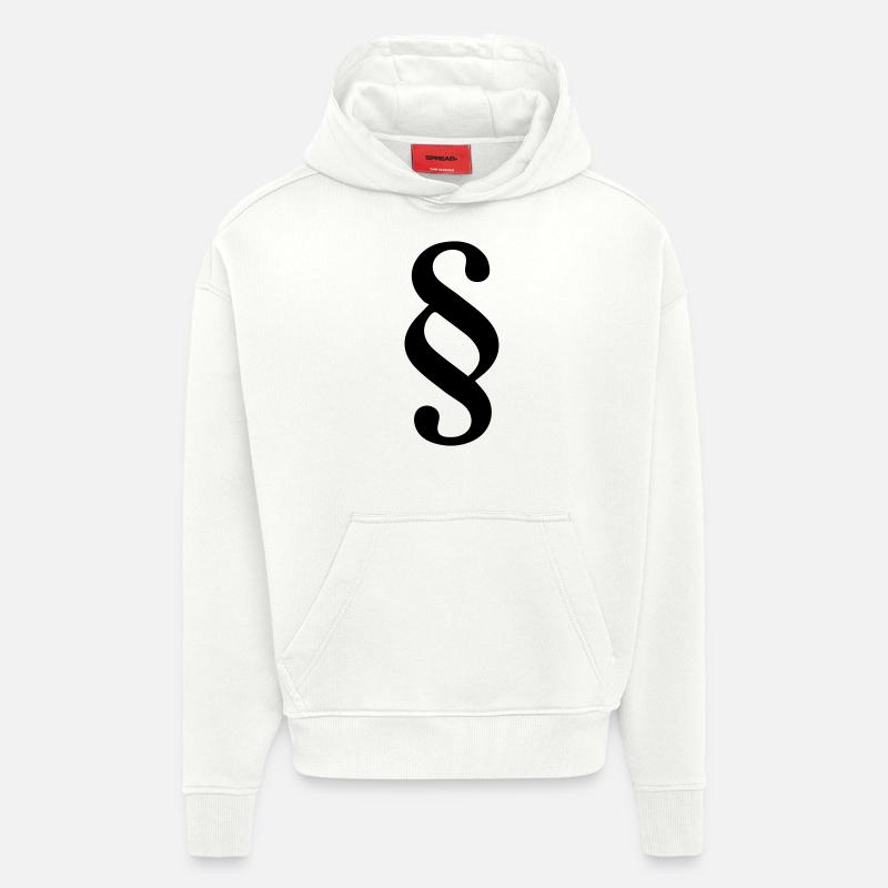 Icône de paragraphe - Sweat à capuche bio épais oversize fabriqué en UE - OFF WHITE