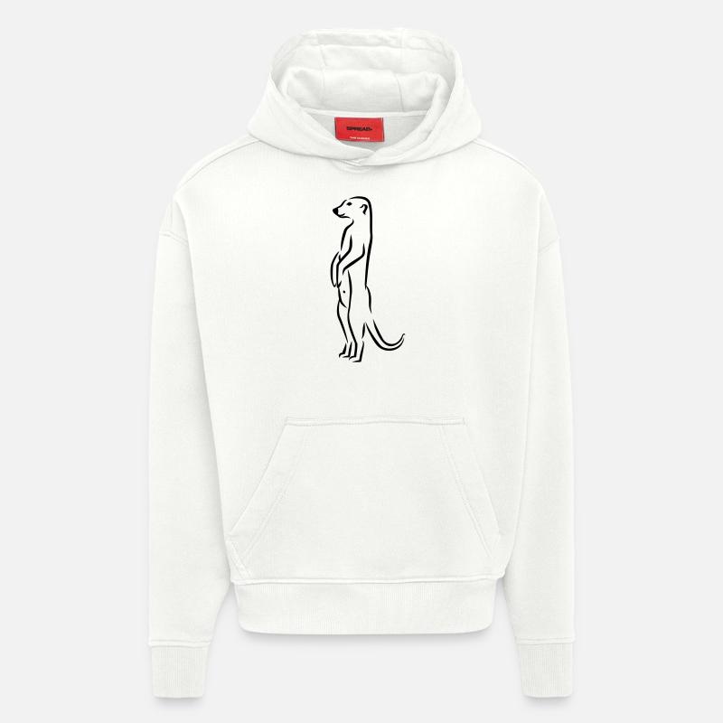 Erdmännchen - Hoodie- made by SPREAD  - OFF WHITE