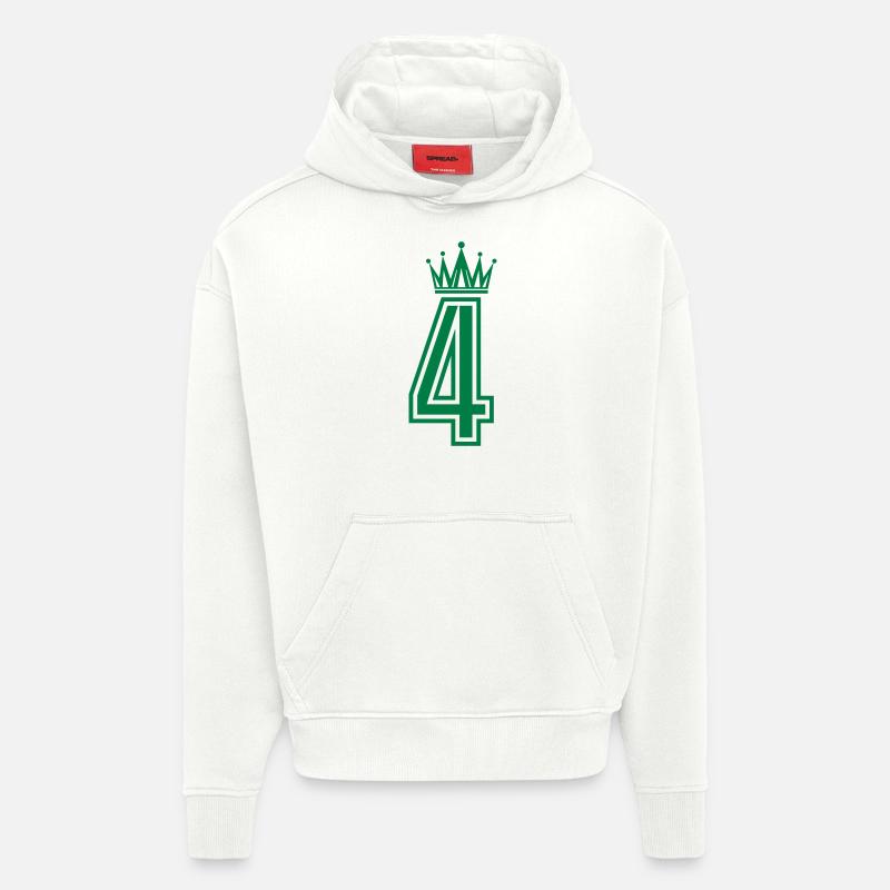 4 krone - Hoodie- made by SPREAD  - OFF WHITE