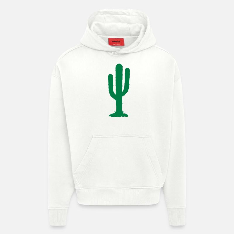 kaktus - Hoodie- made by SPREAD  - OFF WHITE