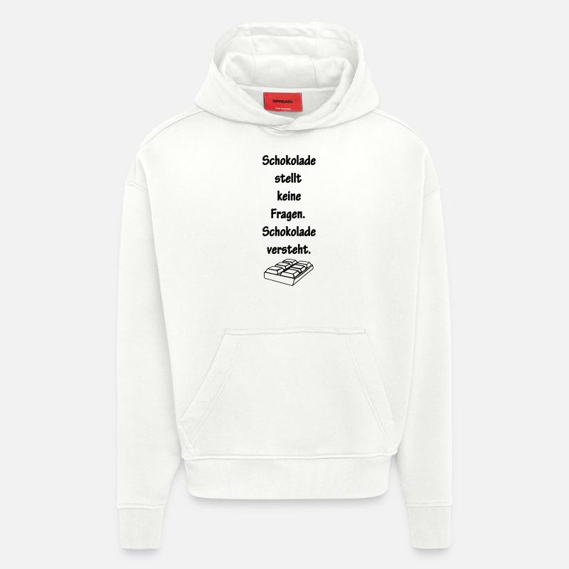 schokolade - Hoodie- made by SPREAD  - OFF WHITE