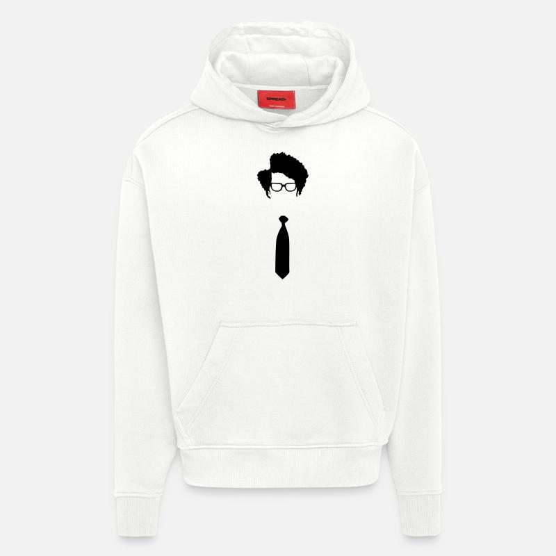 Moss IT-Crowd - Sweat à capuche bio épais oversize fabriqué en UE - OFF WHITE