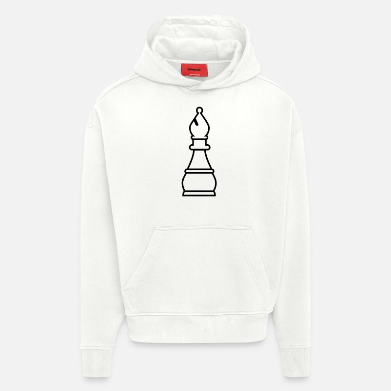 Schach Läufer - Hoodie- made by SPREAD - OFF WHITE