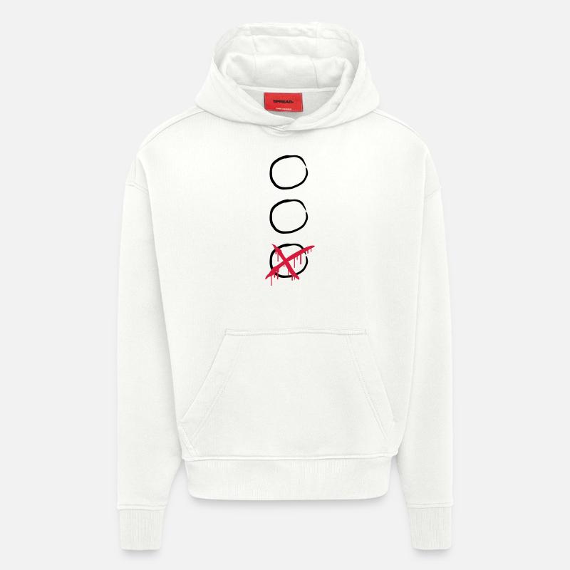 Choose - Sweat à capuche bio épais oversize fabriqué en UE - OFF WHITE