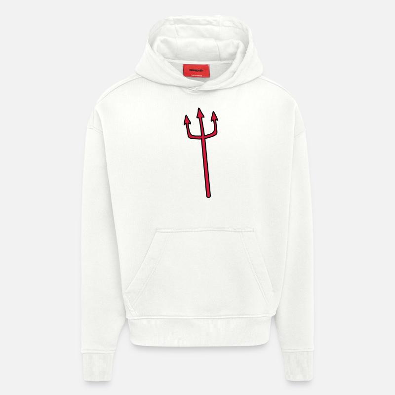 Devil Trident weapon lancing - Hoodie- made by SPREAD  - OFF WHITE