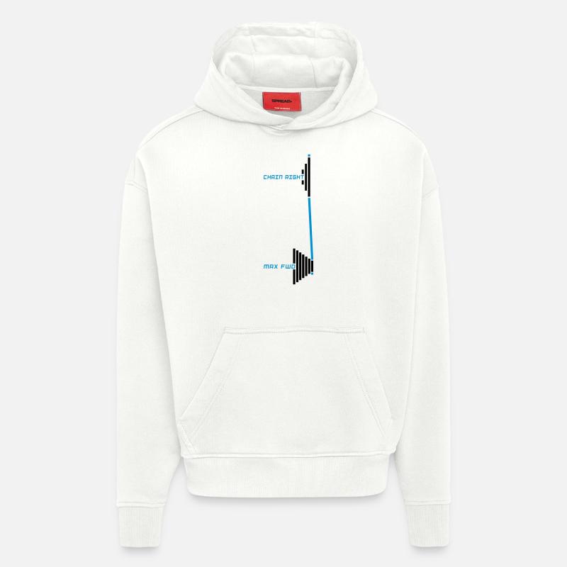 Kette rechts - Hoodie- made by SPREAD  - OFF WHITE