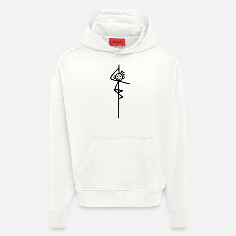 Strichmännchen Pole Dance - Hoodie- made by SPREAD  - OFF WHITE