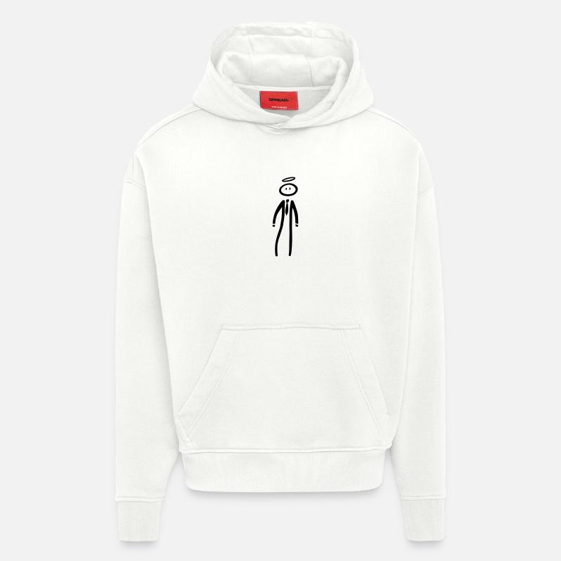Mann im Anzug - Hoodie- made by SPREAD  - OFF WHITE