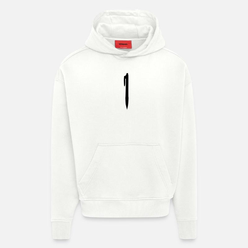 Stift - Kuli - Hoodie- made by SPREAD  - OFF WHITE