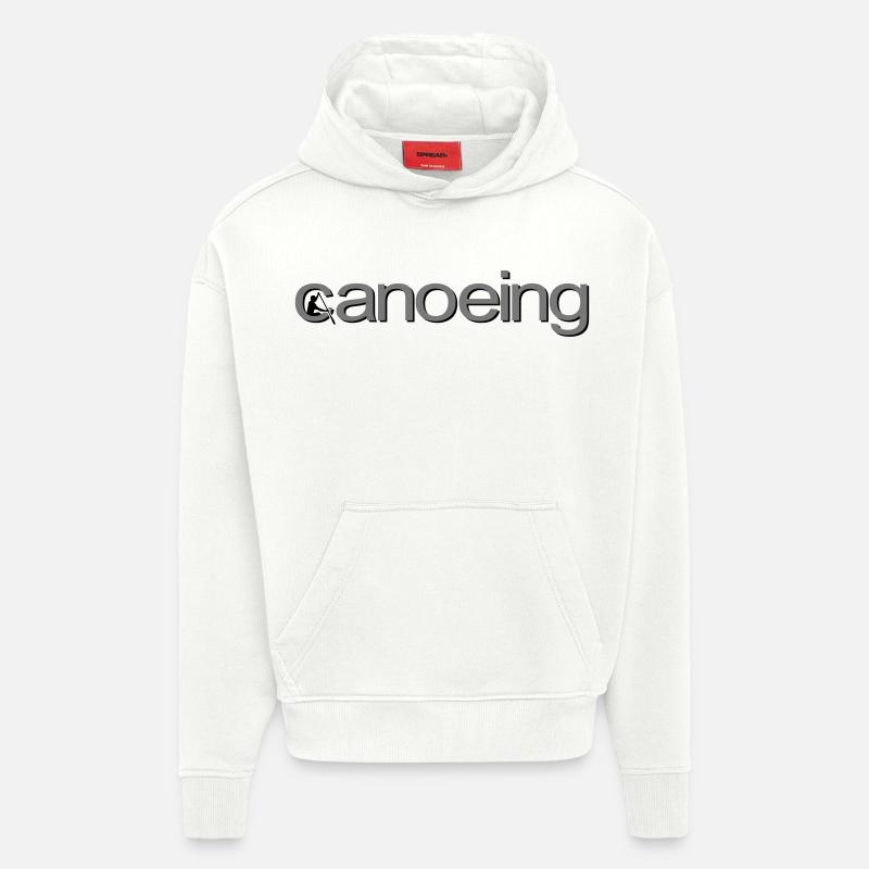 canoeing - Sweat à capuche bio épais oversize fabriqué en UE - OFF WHITE