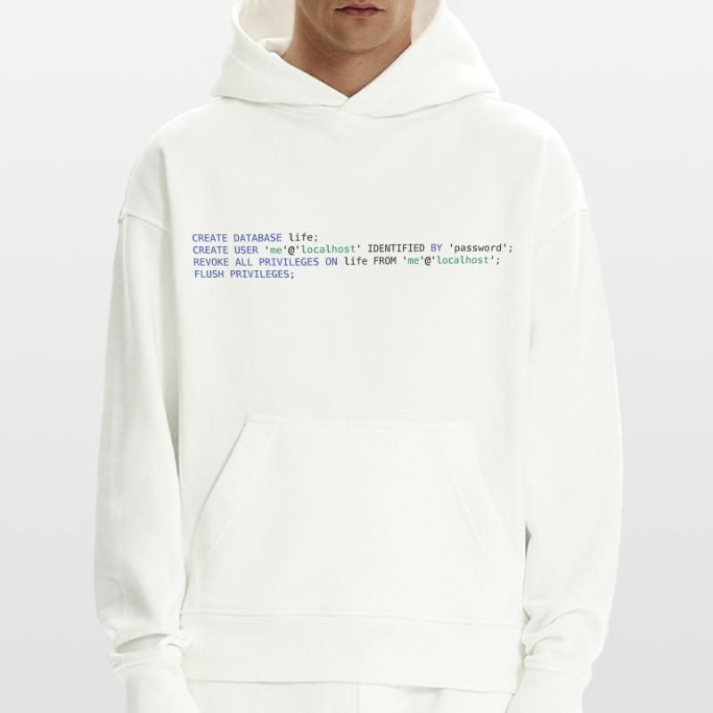 SQL PSEUDO - DATABASE LIFE WITHOUT PERMISSIONS Hoodie- made by SPREAD 
