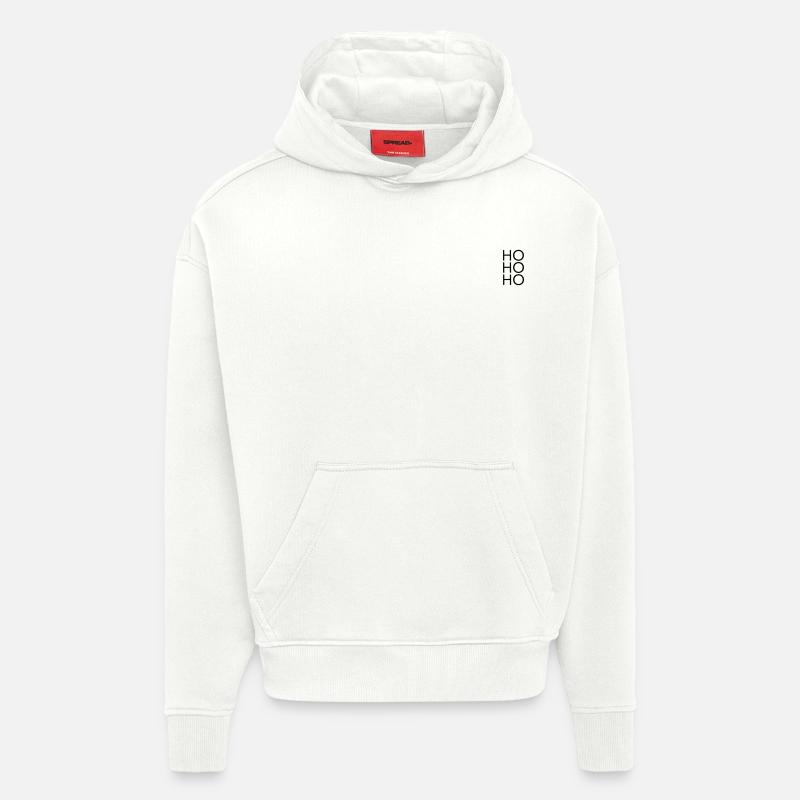Hohoho - Sweat à capuche bio épais oversize fabriqué en UE - OFF WHITE
