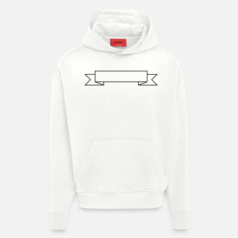 Banner - Hoodie- made by SPREAD  - OFF WHITE
