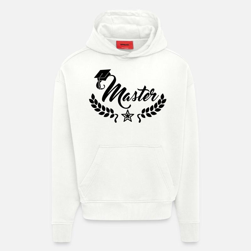 master abschluss - Hoodie- made by SPREAD  - OFF WHITE