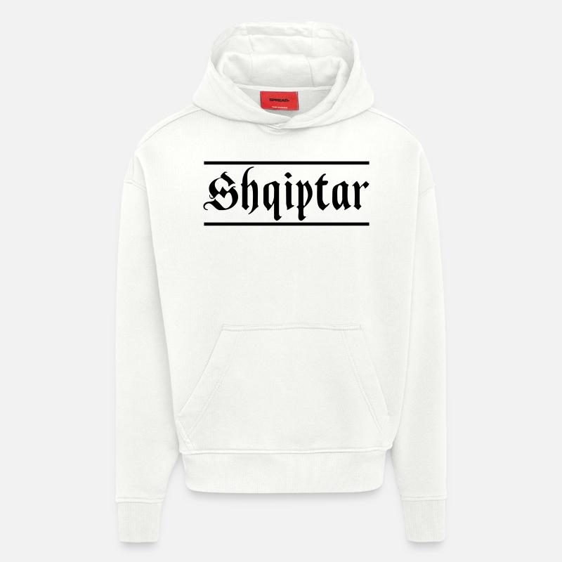 Shqiptar - Hoodie- made by SPREAD  - OFF WHITE