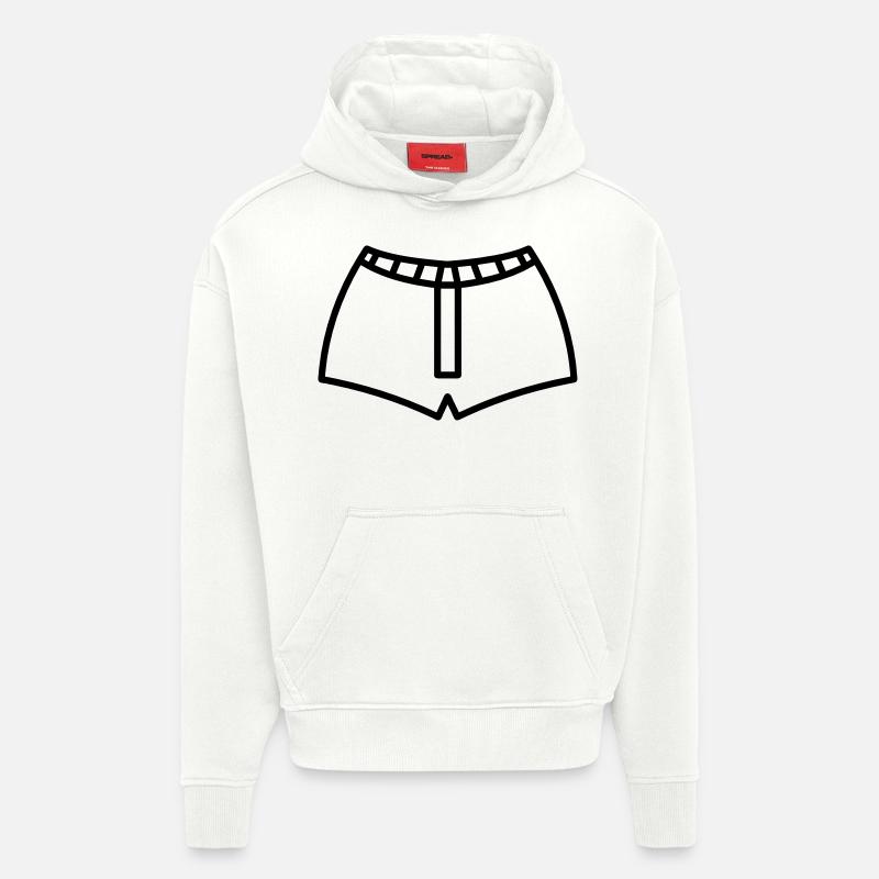 Gilet - Sweat à capuche bio épais oversize fabriqué en UE - OFF WHITE