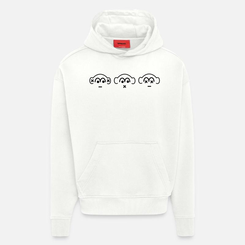 die drei Affen - Hoodie- made by SPREAD  - OFF WHITE