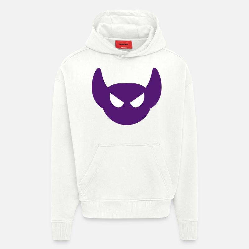 Fantôme d’Halloween - Sweat à capuche bio épais oversize fabriqué en UE - OFF WHITE