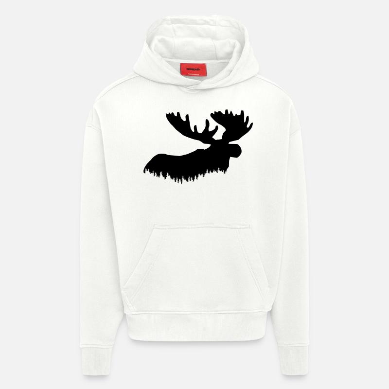 élan - Sweat à capuche bio épais oversize fabriqué en UE - OFF WHITE