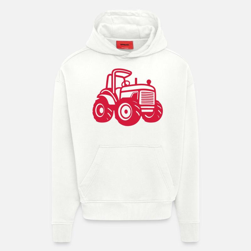Traktor Icon - Hoodie- made by SPREAD  - OFF WHITE