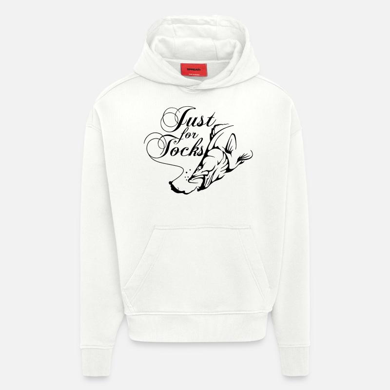 Juste pour les tocks - Sweat à capuche bio épais oversize fabriqué en UE - OFF WHITE