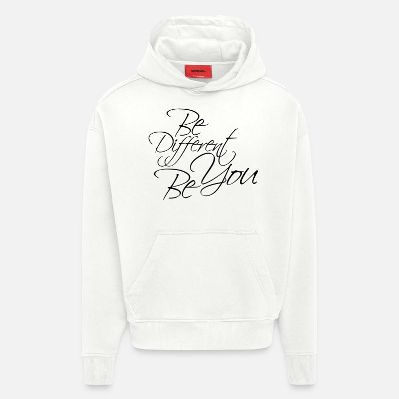 Be Different Be You Design - Hoodie- made by SPREAD  - OFF WHITE