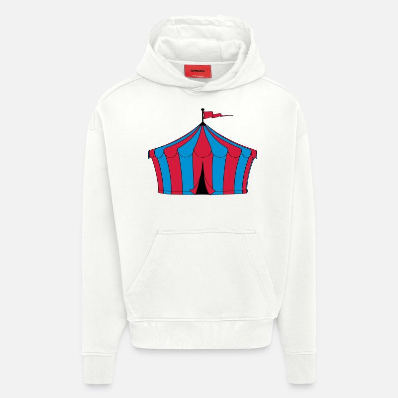 tente de cirque - Sweat à capuche bio épais oversize fabriqué en UE - OFF WHITE