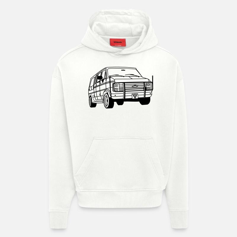 ChevyVan01_1 - Hoodie- made by SPREAD  - OFF WHITE