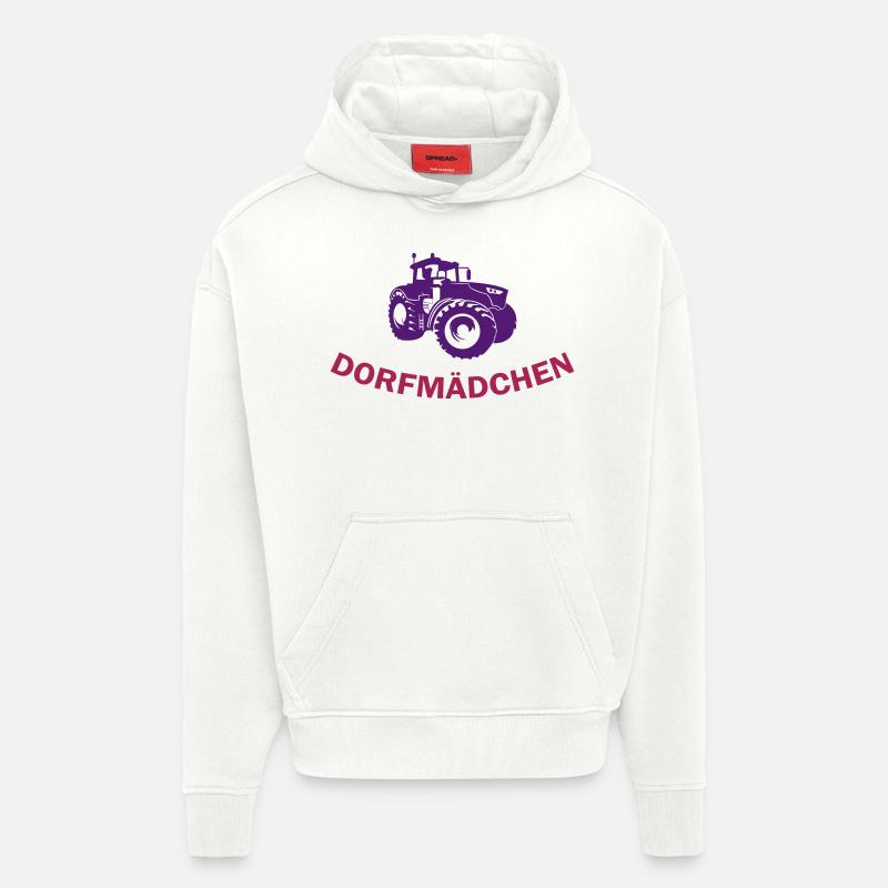dorfmaedchen_2 - Hoodie- made by SPREAD  - OFF WHITE