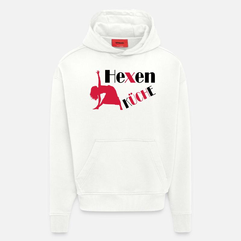 cuire à feu - Sweat à capuche bio épais oversize fabriqué en UE - OFF WHITE