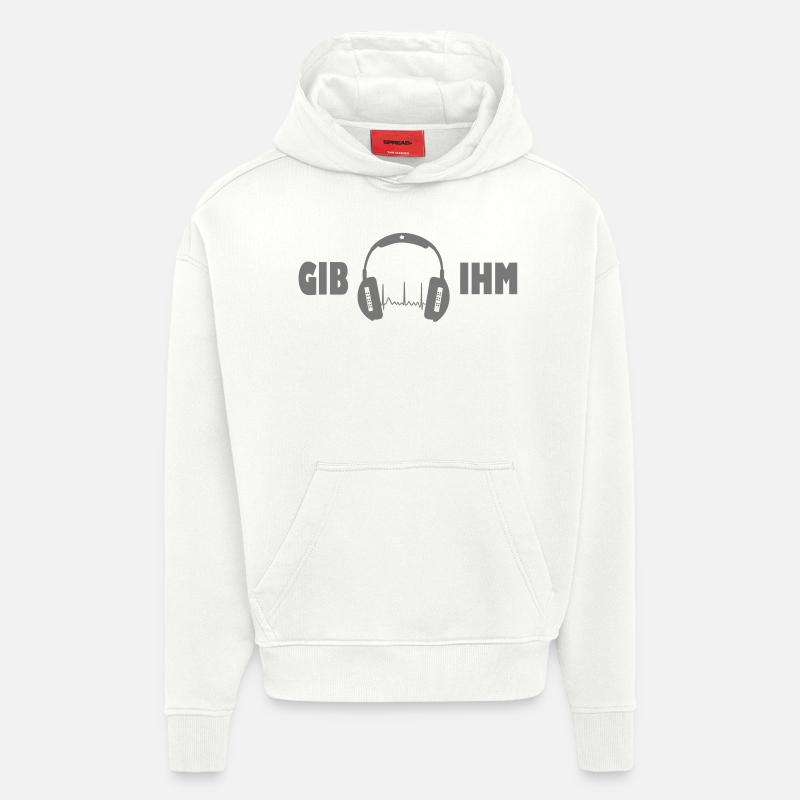 gib ihm kopfhörer exit-shirt - Hoodie- made by SPREAD  - OFF WHITE