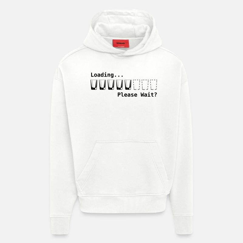 loading please wait - Hoodie- made by SPREAD  - OFF WHITE