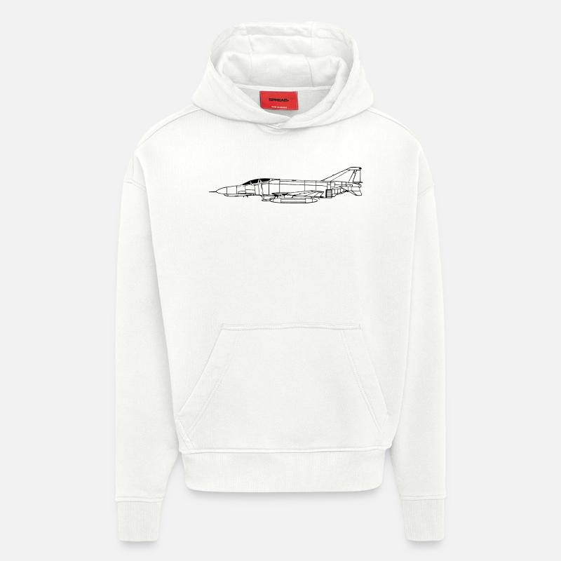 phantom_vec_1 fr - Sweat à capuche bio épais oversize fabriqué en UE - OFF WHITE