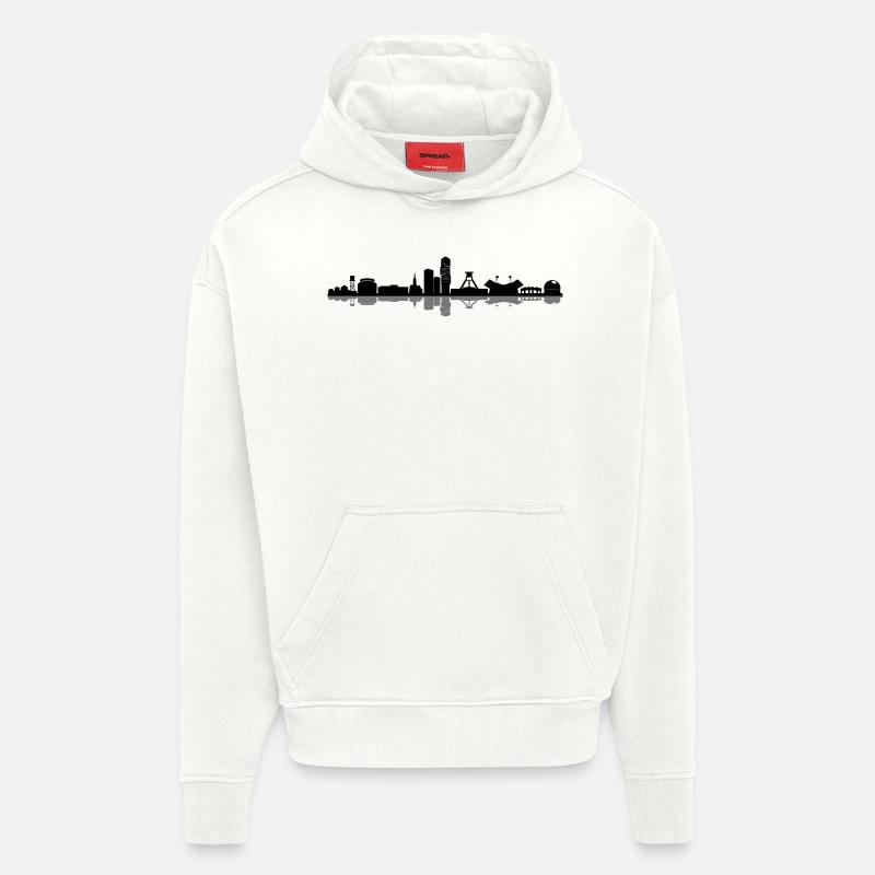 Skyline - Bochum - Hoodie- made by SPREAD  - OFF WHITE