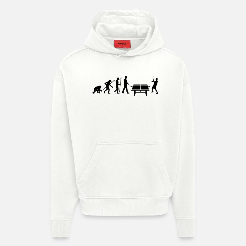 evolution_table_tennis_072012_b_1c - Hoodie- made by SPREAD  - OFF WHITE