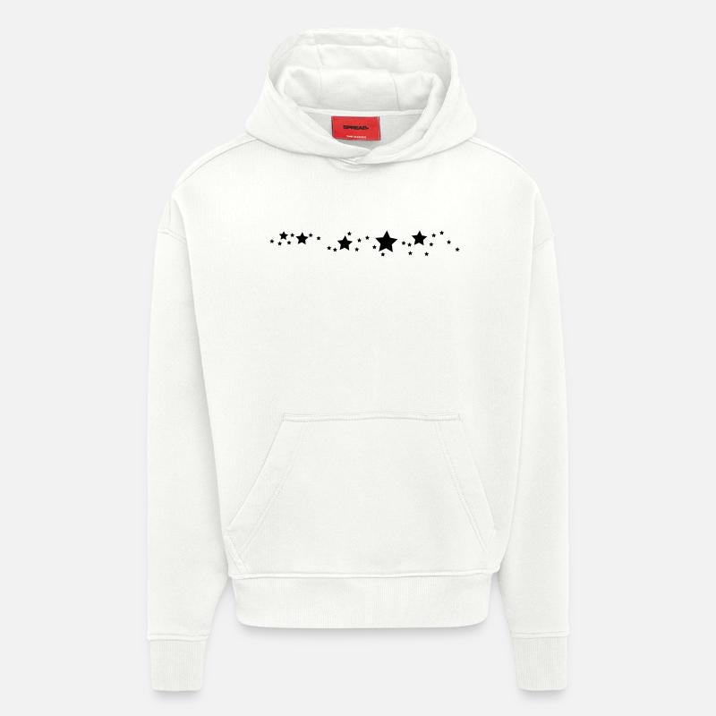 sterne - Hoodie- made by SPREAD  - OFF WHITE
