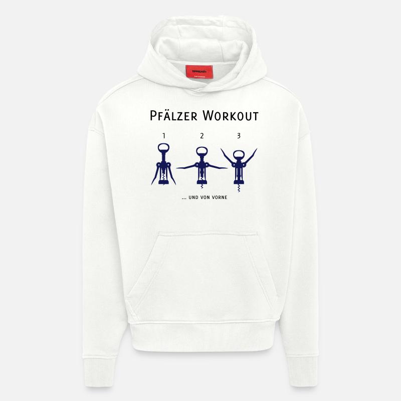 Original Pfälzer Workout - Hoodie- made by SPREAD  - OFF WHITE