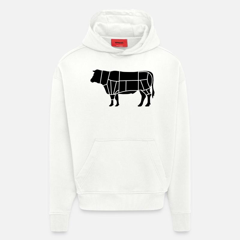 fleisch fleischer_b1 - Hoodie- made by SPREAD  - OFF WHITE