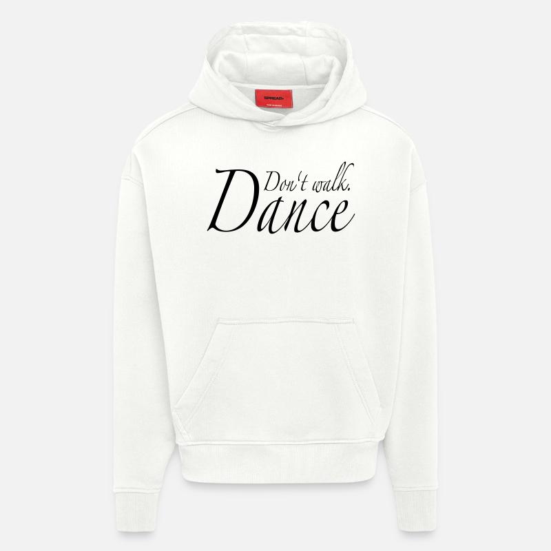 danse - Sweat à capuche bio épais oversize fabriqué en UE - OFF WHITE
