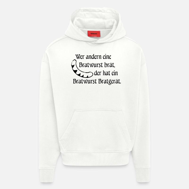 Bratwurst Bratgerät - Hoodie- made by SPREAD  - OFF WHITE