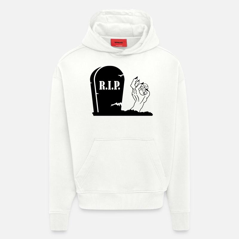 Main Zombie Monstre - Sweat à capuche bio épais oversize fabriqué en UE - OFF WHITE