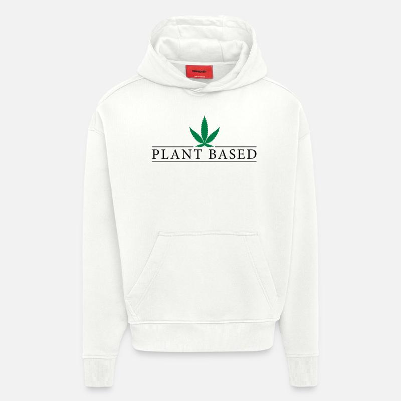 Plant Based - Hoodie- made by SPREAD  - OFF WHITE