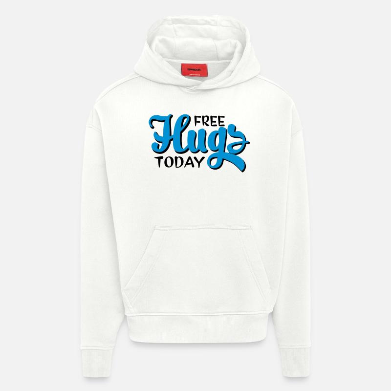 free hugs - Hoodie- made by SPREAD  - OFF WHITE