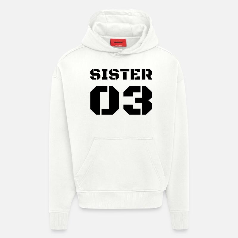 Dritte Schwester - Sister 03 - Hoodie- made by SPREAD  - OFF WHITE