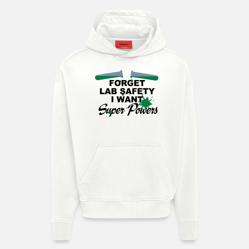 superpowers - Hoodie- made by SPREAD  - OFF WHITE