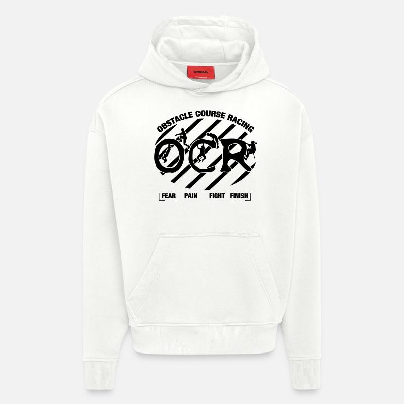OCR Obstacle Course Racing - Hoodie- made by SPREAD  - OFF WHITE