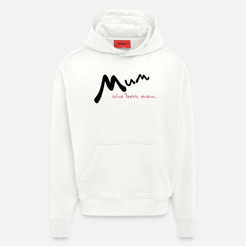 Fête des mères - Sweat à capuche bio épais oversize fabriqué en UE - OFF WHITE