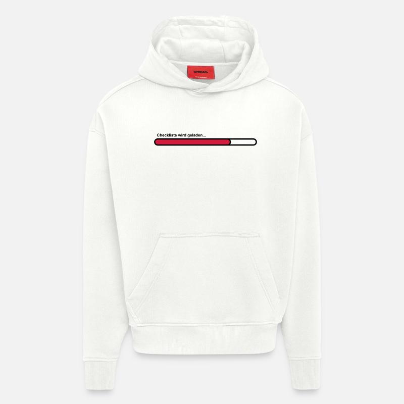 checklist - Hoodie- made by SPREAD - OFF WHITE